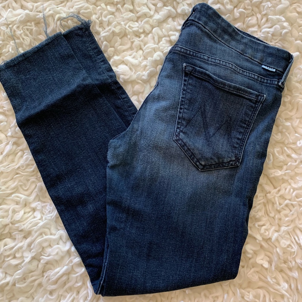 Mother high waisted looker crop